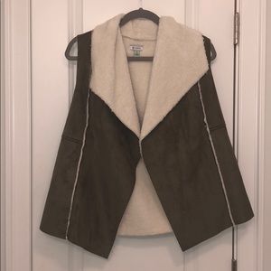 Faux Sherpa vest